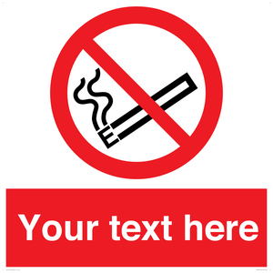 Custom No E-cigarettes / Vaping Sign